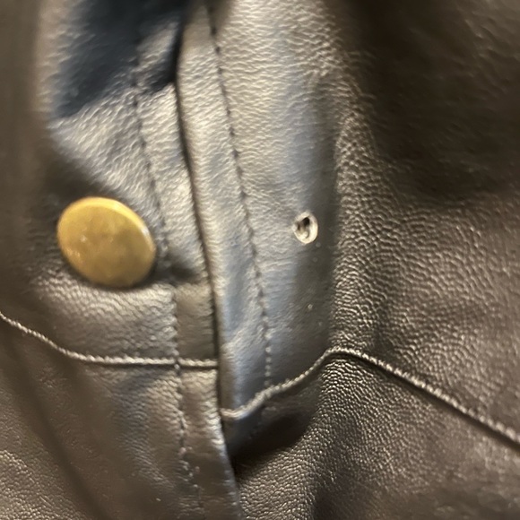 Black Faux Leather Skirt - Picture 2 of 4